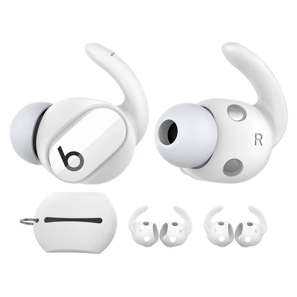 AHASTYLE PT172 1 Pair Silicone Earphone Cap for Beats Studio Buds, Soft Comfortable Ear Tips Replacement - Black - 3