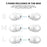 AHASTYLE PT66-3 3 Pairs Earphone Silicone Caps for Apple AirPods 3, Wireless Earbud Eartips Replacement, Size: M - Black - 6