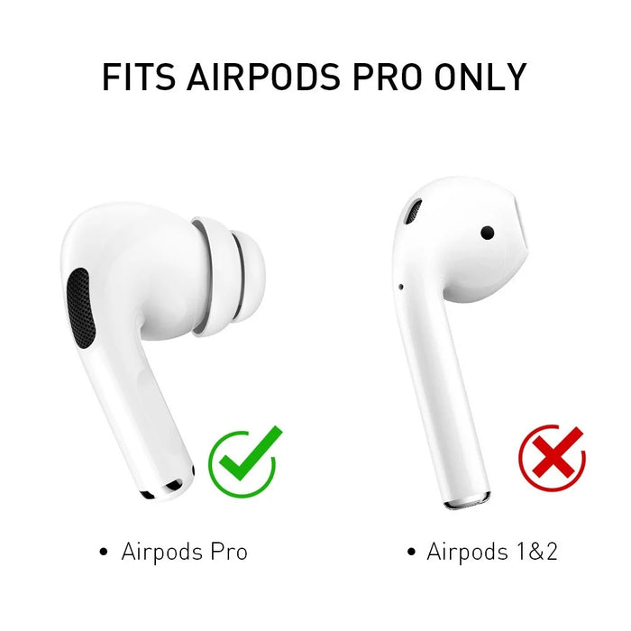 AHASTYLE PT99-2 3 Pairs Silicone Earphone Cap for AirPods Pro / AirPods Pro 2 Soft Comfortable Ear Tips Replacement, Size: S+M+L - 4