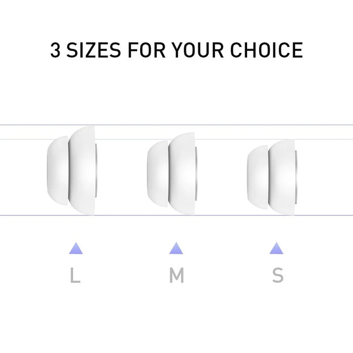 AHASTYLE PT99-2 3 Pairs Silicone Earphone Cap for AirPods Pro / AirPods Pro 2 Soft Comfortable Ear Tips Replacement, Size: S+M+L - 5