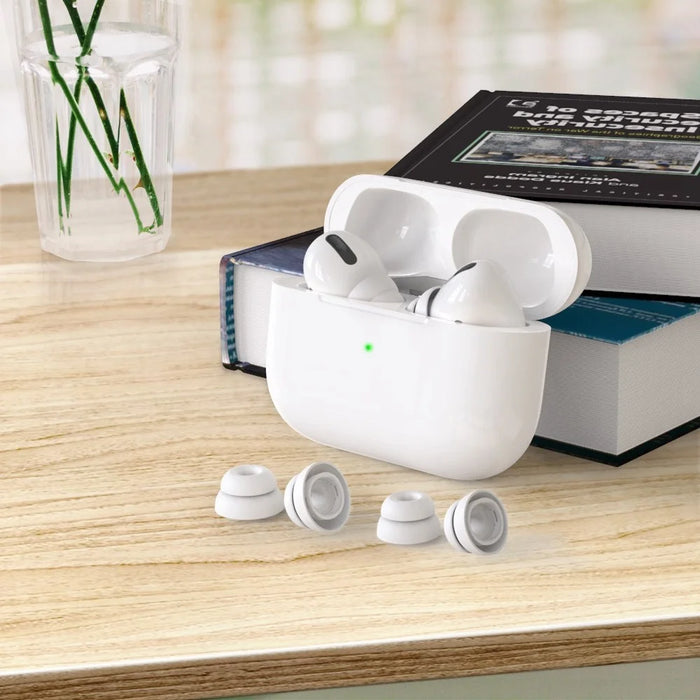 AHASTYLE PT99-2 3 Pairs Silicone Earphone Cap for AirPods Pro / AirPods Pro 2 Soft Comfortable Ear Tips Replacement, Size: S+M+L - 7