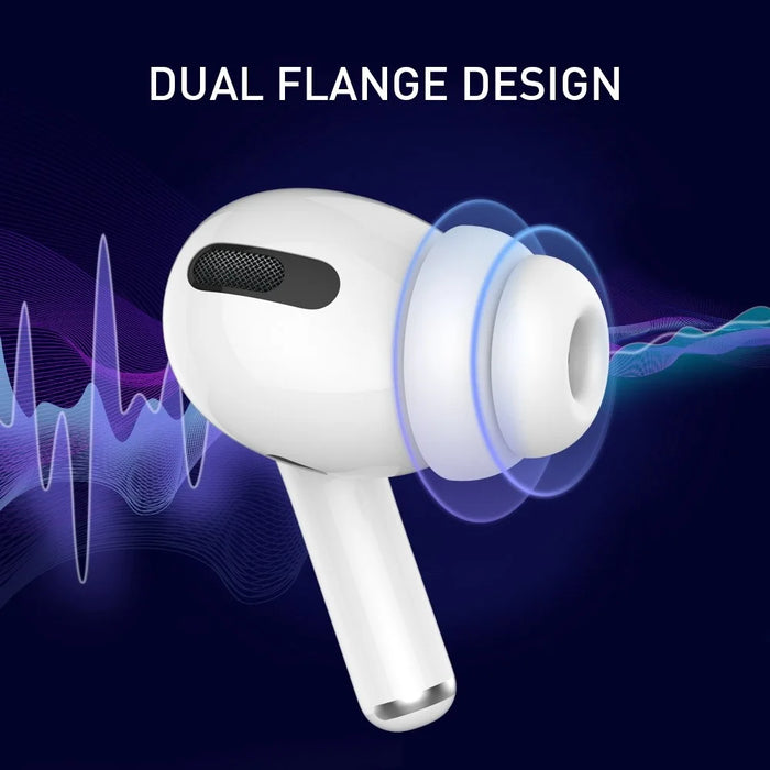AHASTYLE PT99-2 2 Pairs Earphone Cap for AirPods Pro / AirPods Pro 2 Soft Silicone Ear Tips Replacement, Size: M - 2