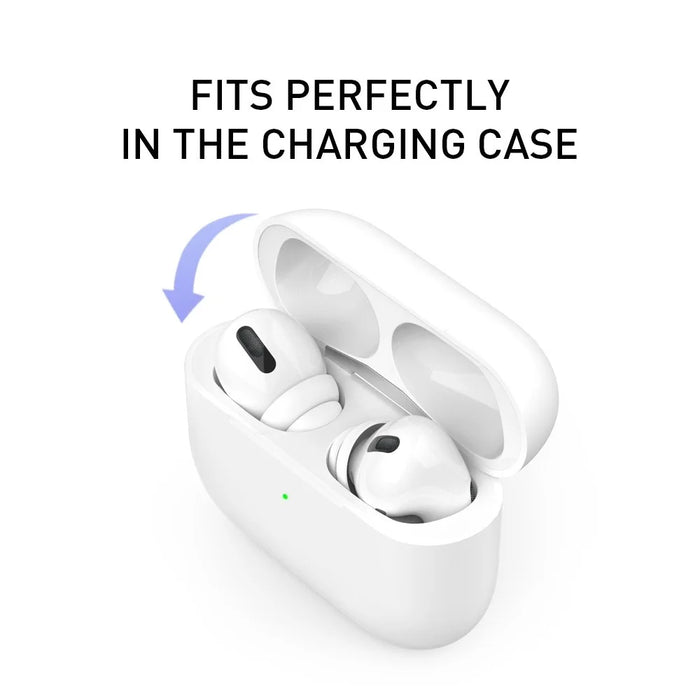 AHASTYLE PT99-2 2 Pairs Earphone Cap for AirPods Pro / AirPods Pro 2 Soft Silicone Ear Tips Replacement, Size: M - 4