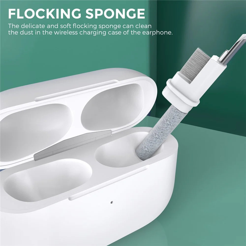 AHASTYLE WG83 Multifunction Bluetooth-compatible Headset Cleaning Pen Wireless Earphone Dirt Removal Brush Cleaning Tool - 3