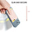 AHASTYLE PT169 Adhesive Card Sleeve Universal Phone Stick On Silicone Credit Card Holder Pocket - Black - 4