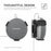 AHASTYLE PT62-G for Google Home Mini Wall Mount Bracket Holder Smart Speaker Cord Management Storage Hanger - Black - 6