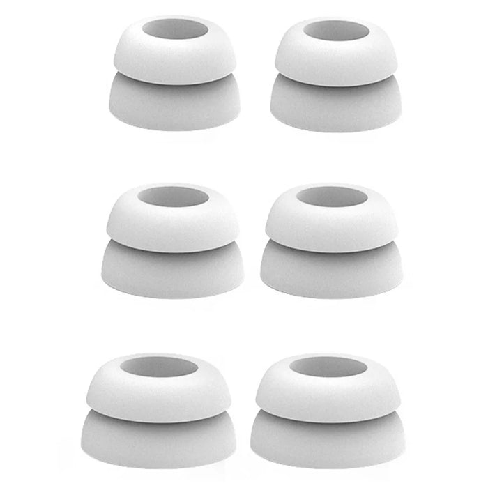 AHASTYLE PT168 3 Pairs Earphone Cap for Samsung Galaxy Buds Pro, Earbud Silicone Cover Eartips Replacement, Size: S+M+L - White - 1