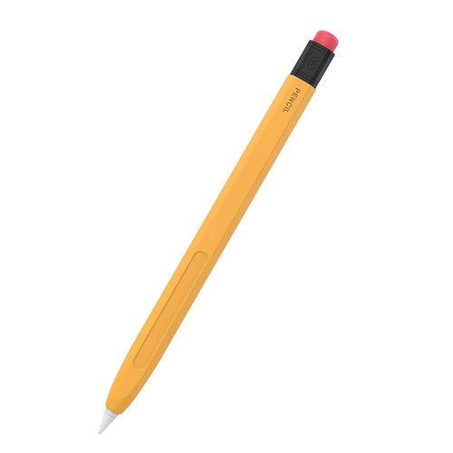 AHASTYLE PT180-2 For Apple Pencil (2nd Generation) Hexagon Design Anti-slip Stylus Pen Cover Silicone Protective Sleeve - Yellow - 1
