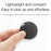 Y02 Round Shape Bluetooth-compatible 5.0 Tracker Item Locator with Key Chain Hole for Keys Wallets Phones Tablets - Black - 2