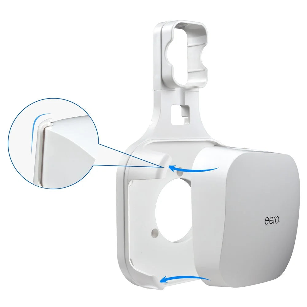 Space-saving Wall Mount Stand for Eero Pro 6 WiFi Router Holder Multi-function Wall Bracket - 6