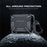 For Apple AirPods 3 Charging Case Cover Bluetooth-compatible Earbuds Protector Shockproof TPU Cover with Buckle - Black - 2