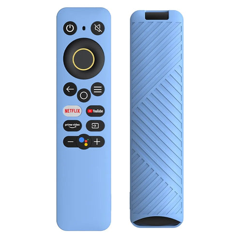 Soft Silicone Protective Case Sleeve for Realme Smart TV 30 / 40 Inch Remote Controller - Sky Blue - 1