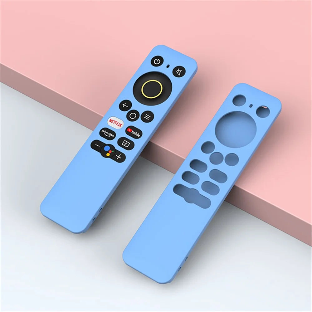 Soft Silicone Protective Case Sleeve for Realme Smart TV 30 / 40 Inch Remote Controller - Sky Blue - 2
