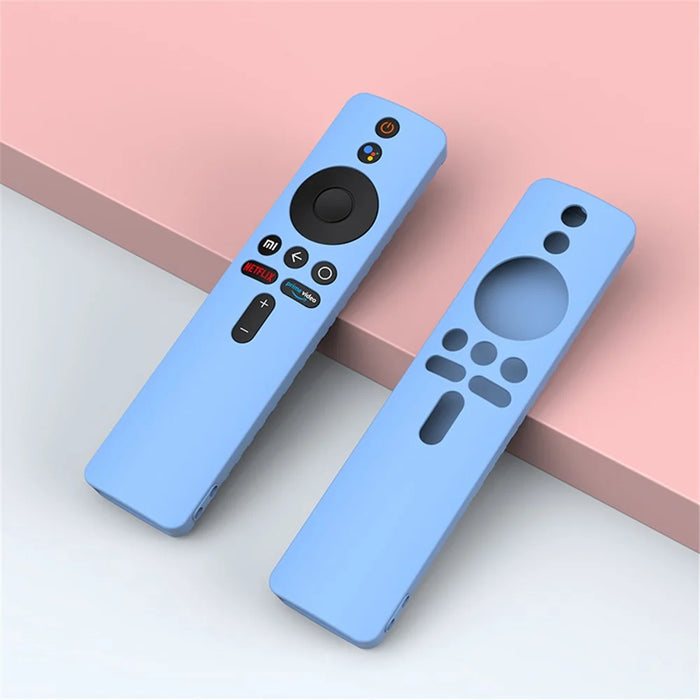 For Xiaomi Mi Box S TV Remote Controller Anti-scratch Protective Case Soft Silicone Sleeve - Sky Blue - 3
