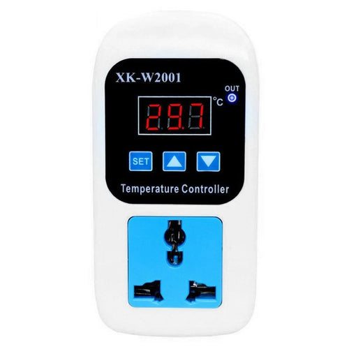 SMY-W2001 Temperature Controller Intelligent Digital Display Adjustable Temperature Socket with 1m Waterproof Probe - EU Plug - 1