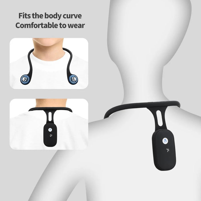 102226 Silicone Orthopedic Corrector Intelligent Auto-Sensing Posture Trainer for Adults and Children Anti-Hunchback Corrector Device - Black - 3