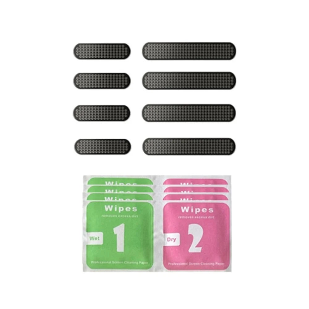 8Pcs / Set Phone Speaker Mesh for iPhone 11-14 Series, Dustproof Stickers Speaker Mesh Anti Dust Adhesive Cover - Black - 1