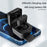 Cell Phone Bluetooth-compatible Remote Control with Phone Holder for Selfie Wireless Fingertip Ring Remote Controller (Included 200mAh Charging Case) - Black - 3