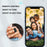 Cell Phone Bluetooth-compatible Remote Control with Phone Holder for Selfie Wireless Fingertip Ring Remote Controller (Included 200mAh Charging Case) - Black - 5