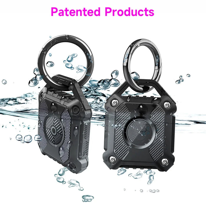 For Apple AirTag Tracker IP67 Waterproof TPU Case Shockproof Locator Protective Cover - Purple - 2