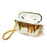 A21 For Apple AirPods 3 Bluetooth-compatible Earphones Protective Case Perfume Bottle Design Electroplating TPU Cover with Chain Strap - Gold - 1