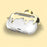 A21 For Apple AirPods 3 Bluetooth-compatible Earphones Protective Case Perfume Bottle Design Electroplating TPU Cover with Chain Strap - Gold - 4