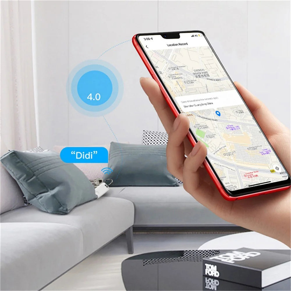 TY-06 Tuya Bluetooth-compatible Anti-Loss Device Wireless Smart Key Finder Portable Keychain Tracker Lightweight Item Locator - Black - 3