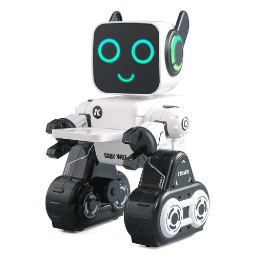 JJRC R4 RC Robot Intelligent Voice Control Programmable Singing Dancing Robot Children Toy with Piggy Bank Function - White - 1