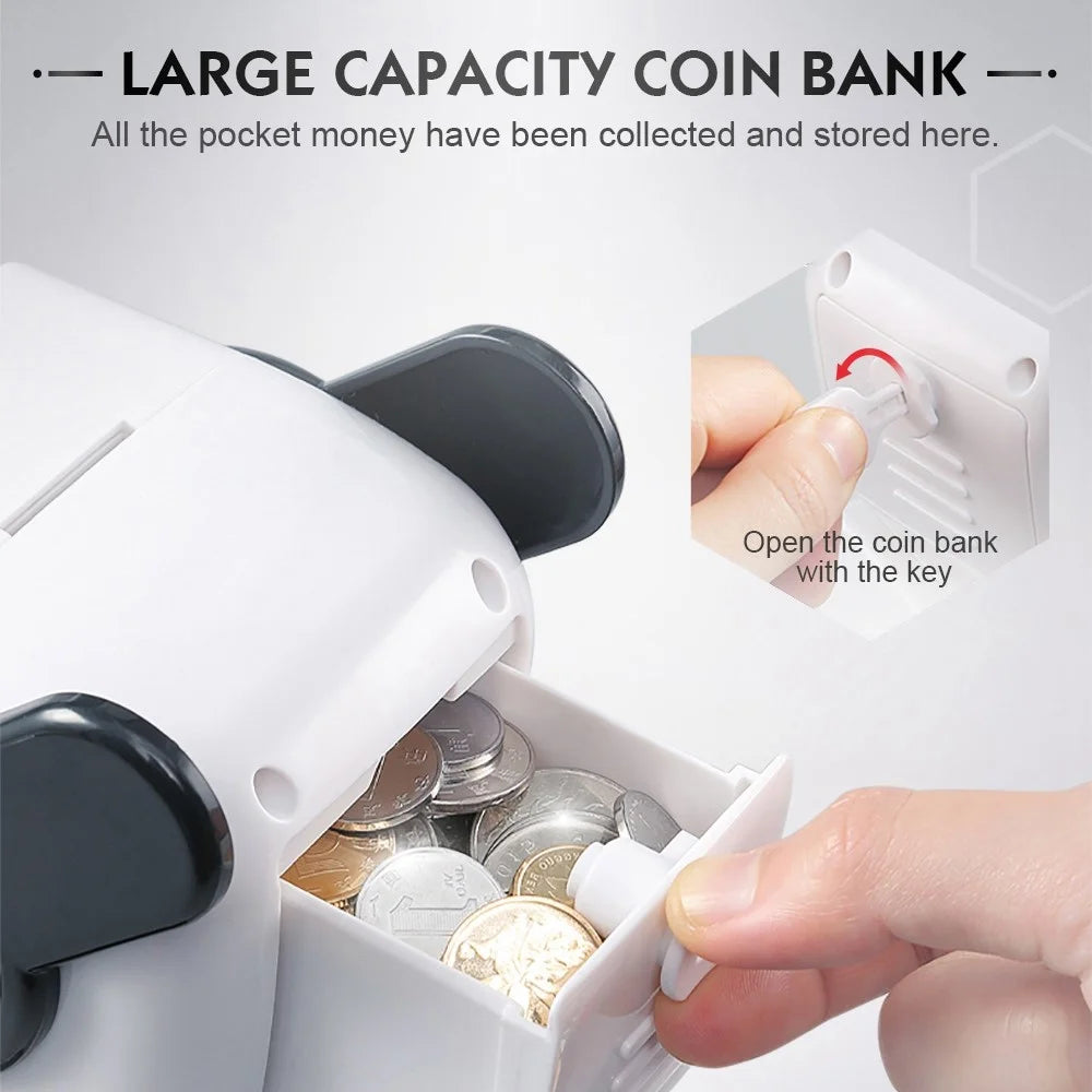 JJRC R4 RC Robot Intelligent Voice Control Programmable Singing Dancing Robot Children Toy with Piggy Bank Function - White - 4