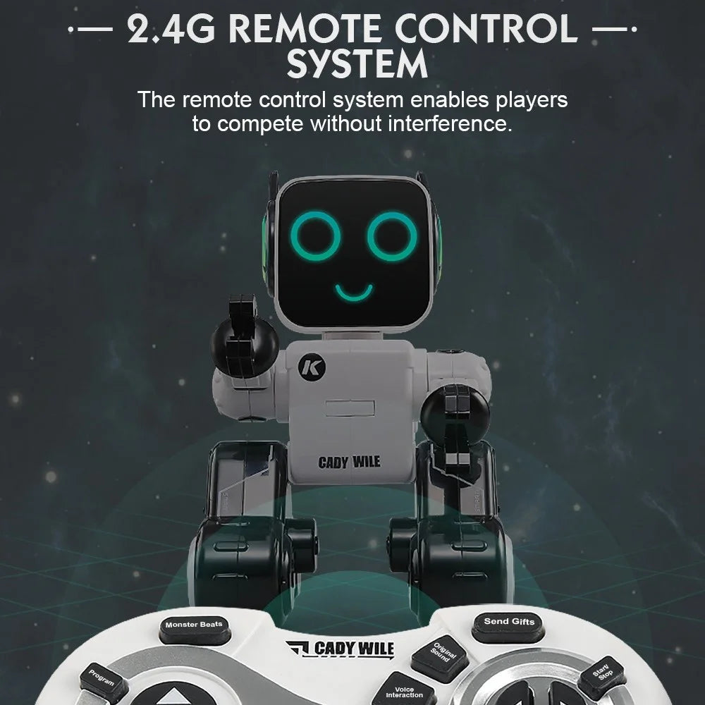 JJRC R4 RC Robot Intelligent Voice Control Programmable Singing Dancing Robot Children Toy with Piggy Bank Function - White - 5
