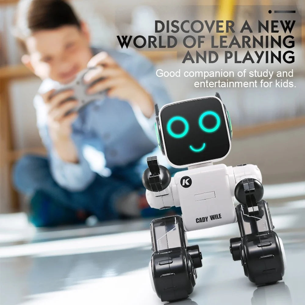 JJRC R4 RC Robot Intelligent Voice Control Programmable Singing Dancing Robot Children Toy with Piggy Bank Function - White - 7
