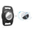 For Apple AirTag Locator Waterproof Protective Case Pet Collar Tracker TPU Cover, with Front Back Film Set - Black - 1