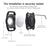 For Apple AirTag Locator Waterproof Protective Case Pet Collar Tracker TPU Cover, with Front Back Film Set - Black - 4