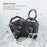 Waterproof Protection Case for AirTag, Rugged Anti-Scratch Bluetooth-compatible Tracker Cover Anti-Lost Holder Shell - Black - 2