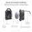 Waterproof Protection Case for AirTag, Rugged Anti-Scratch Bluetooth-compatible Tracker Cover Anti-Lost Holder Shell - Black - 4