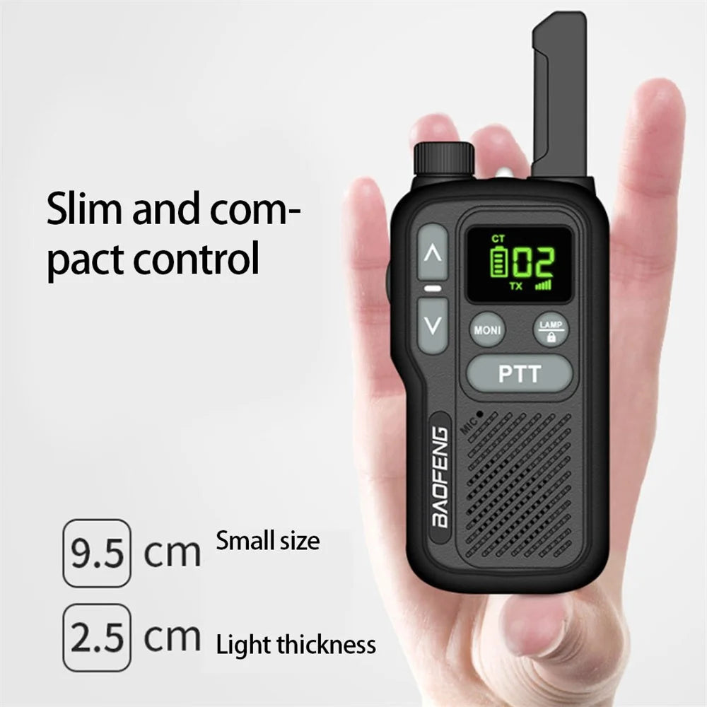 BAOFENG BF-T18 1-10km Long Range VOX Hands-free Compact Walkie Talkies for School Church Restaurant (European Frequency) - 2
