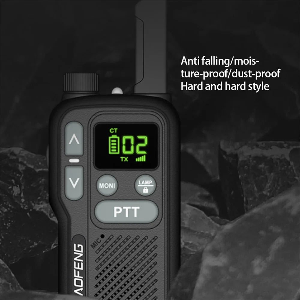 BAOFENG BF-T18 1-10km Long Range VOX Hands-free Compact Walkie Talkies for School Church Restaurant (European Frequency) - 5