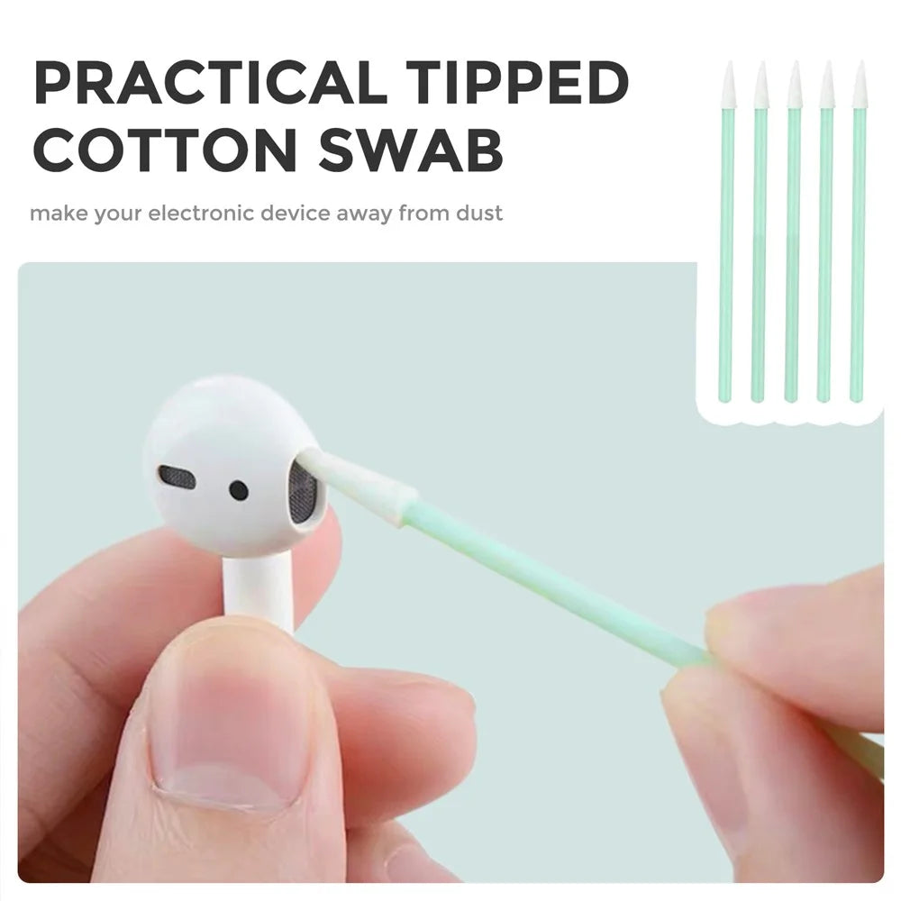 AHASTYLE WG22-QJ TWS Headset Cleaning Kit with Cleaning Brush, Cotton Swabs, Multi-Function Cleaner for Tablets Keyboards Watches Cleaning Tools - 3