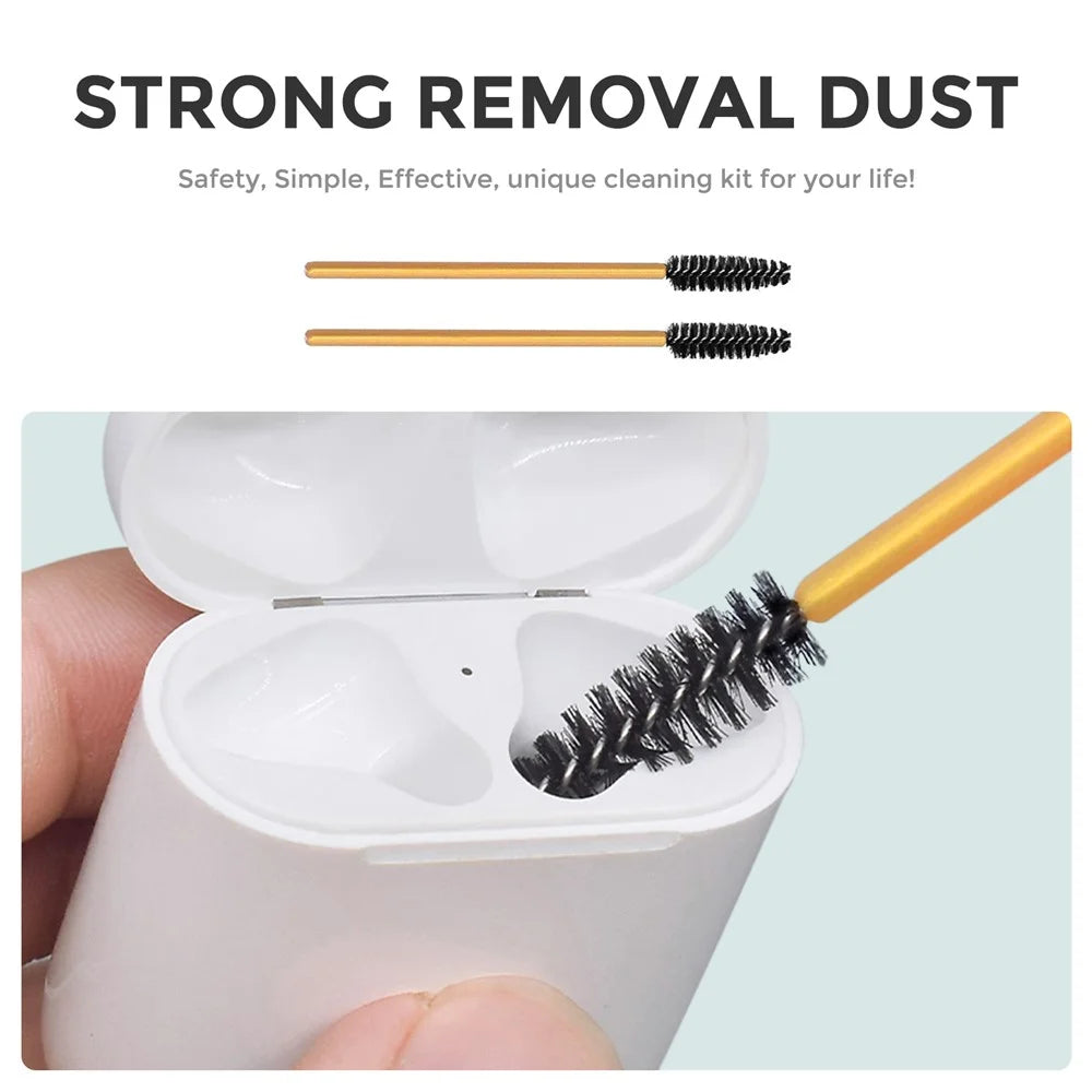 AHASTYLE WG22-QJ TWS Headset Cleaning Kit with Cleaning Brush, Cotton Swabs, Multi-Function Cleaner for Tablets Keyboards Watches Cleaning Tools - 5
