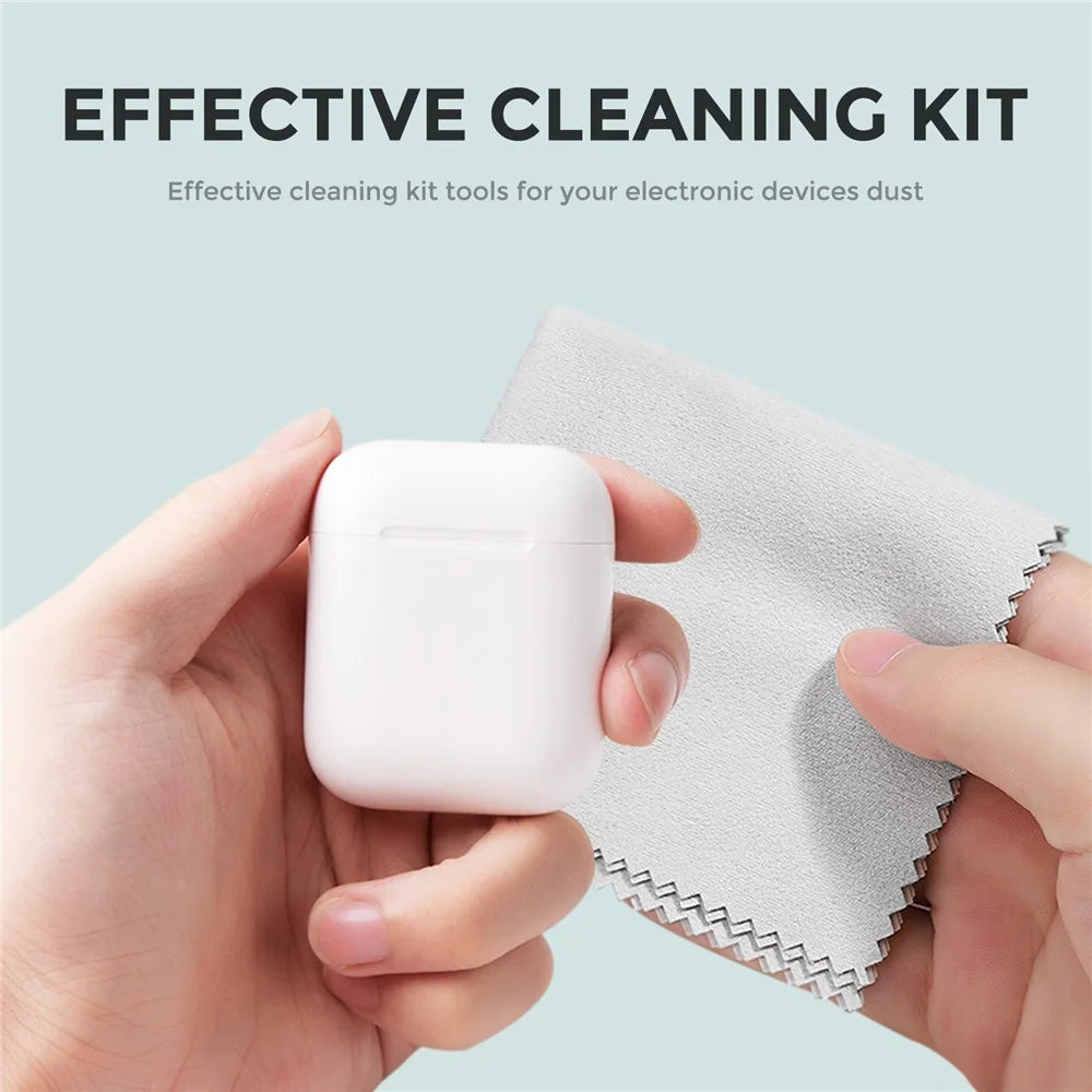 AHASTYLE WG22-QJ TWS Headset Cleaning Kit with Cleaning Brush, Cotton Swabs, Multi-Function Cleaner for Tablets Keyboards Watches Cleaning Tools - 7