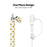 AHASTYLE PT93SF Protective Sleeve for Apple Pencil (1st Generation), Skin-touch Sunflower Pattern Silicone Case Cover - White - 4