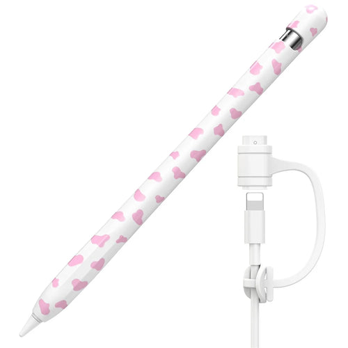AHASTYLE PT93CW Silicone Skin Case for Apple Pencil (1st Generation), Skin-touch Stylus Pen Protective Cover - Pink - 1