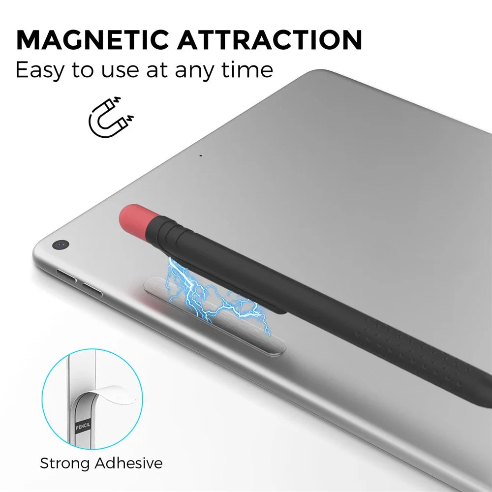 AHASTYLE PT152 Silicone Sleeve for Apple Pencil (1st Generation) Stylus Pen Case Dual Color Shockproof Cover - Black - 3