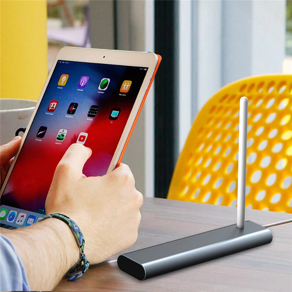 AHASTYLE PT145 Carrying Case for Apple Pencil 1st / 2nd Generation Portable Storage Box Aluminum Alloy - Dark Grey - 4