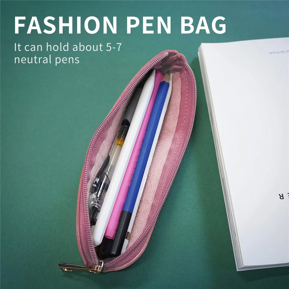 AHASTYLE WG11 For Apple Pencil 2nd / 1st Generation Stylus Pen Storage Pouch PU Leather Pen Bag - Pink - 2