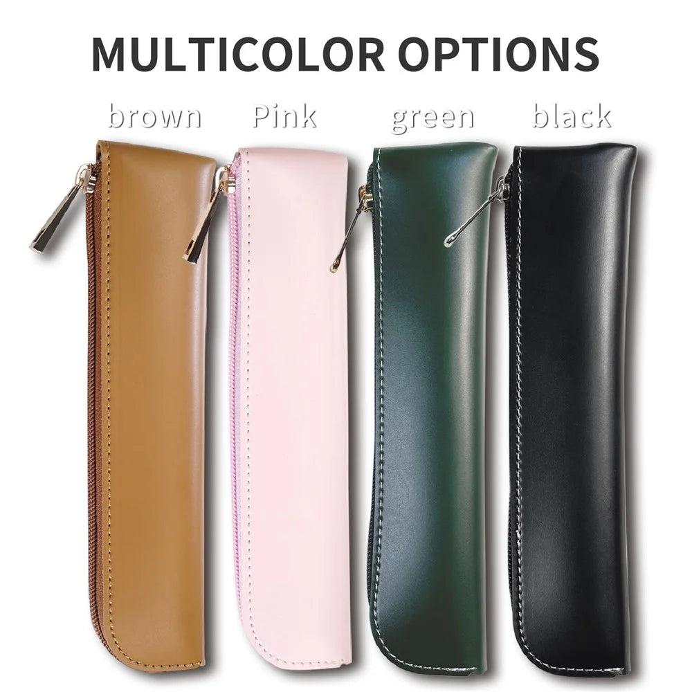 AHASTYLE WG11 For Apple Pencil 2nd / 1st Generation Stylus Pen Storage Pouch PU Leather Pen Bag - Pink - 6