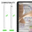 AHASTYLE WG58 For Apple Pencil 2nd / 1st Generation Capacitive Stylus Pen Nib Replacement Touch Screen Pen Tip - White / 3mm Gold Nib - 2