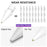 AHASTYLE WG58 For Apple Pencil 2nd / 1st Generation Capacitive Stylus Pen Nib Replacement Touch Screen Pen Tip - White / 3mm Gold Nib - 3