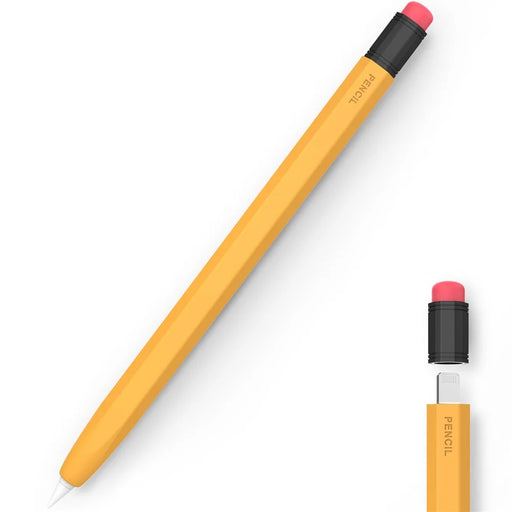 AHASTYLE PT180-1 For Apple Pencil 1st Generation Retro Silicone Capacitive Stylus Pen Protective Cover - Orange - 1