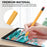 AHASTYLE PT180-1 For Apple Pencil 1st Generation Retro Silicone Capacitive Stylus Pen Protective Cover - Orange - 3